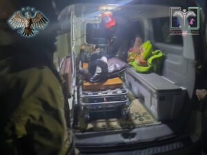 استجابة لحالة اسعاف حادث سير في مدينة العشارة